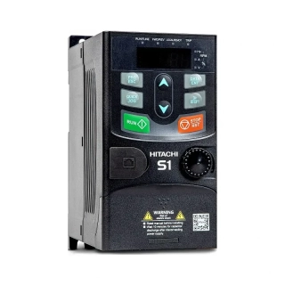 HITACHI, měnič frekvence 0.75 kW, typ S1-00055SFE, IP20, napájení 1 fáze